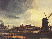 Landscape with Windmill Aert van der Neer